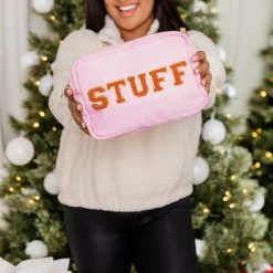 Wholesale π₯ Pink Lily Stuff Patch Orange/Pink Large Bag FINAL SALE π