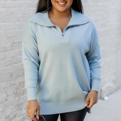 New 👏 Pink Lily Pulling Heartstrings Blue Quarter Zip Pullover ⭐ -Glam-girl Sales 183434 pullingheartstringsblue 185144 marenrosegold 186866 placestogobeige 172298 chicstart 7 650x