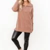 Cheap 🛒 Pink Lily Pulling Heartstrings Camel Quarter Zip Pullover 😀 -Glam-girl Sales 183436 pullingheartstringsmauve 176202 darlinggrace 164324 jennywhite 4 650x