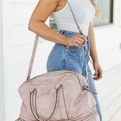 Best deal 👍 Pink Lily Escape To The South Blush Weekender Bag 🎉