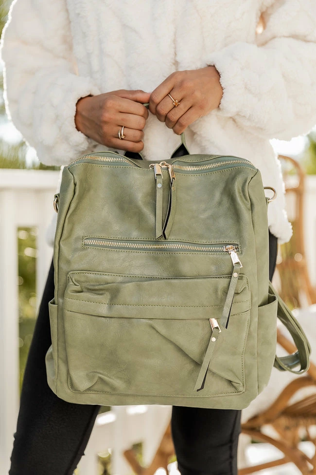 Wholesale β€οΈ Pink Lily Weekend Rush Olive π Backpack β€οΈ 3 Wholesale β€οΈ Pink Lily Weekend Rush Olive π Backpack β€οΈ