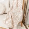Best Sale ❤️ Pink Lily Make Me Believe Taupe Leopard Print Blanket 🎁