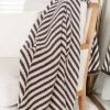 Cheapest 🔔 Pink Lily Make Me Believe Dark Grey Herringbone Blanket ❤️ -Glam-girl Sales 184262 7 650x