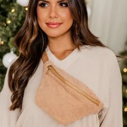 Top 10 🧨 Pink Lily Heading Out Camel Sherpa Belt Bag FINAL SALE 🤩