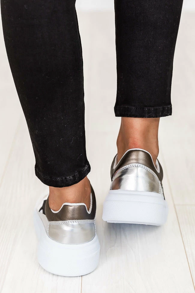 Cheap 😍 Pink Lily Cleo Pewter And Black Star 👟 Sneakers 😀 5 Cheap 😍 Pink Lily Cleo Pewter And Black Star 👟 Sneakers 😀 - Image 3