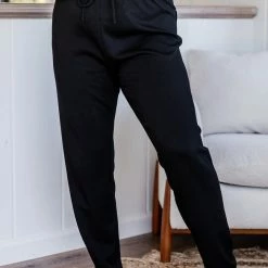 Cheapest 🔔 Pink Lily How Will I Know Black Lounge Pants 😉 -Glam-girl Sales 185230 185224 11 650x