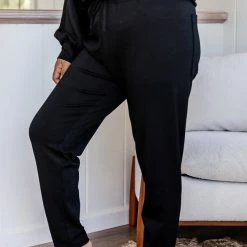 Cheapest 🔔 Pink Lily How Will I Know Black Lounge Pants 😉 -Glam-girl Sales 185230 185224 12 650x