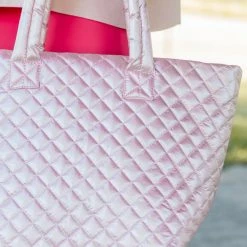 Flash Sale ⭐ Pink Lily Chase After You Blush Quilted Tote 🛒 -Glam-girl Sales 185420 NEWtote 3 650x