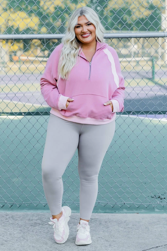 Flash Sale ๐ฏ Pink Lily Making It Look Easy Pink Ribbed Shoulder Quarter Zip Pullover ๐งจ 7 Flash Sale ๐ฏ Pink Lily Making It Look Easy Pink Ribbed Shoulder Quarter Zip Pullover ๐งจ - Image 5