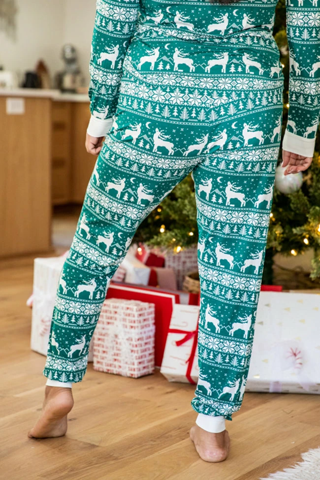 Best deal ๐งจ Pink Lily Underneath The Tree Green ๐ Christmas Print Pajama Joggers ๐ 6 Best deal ๐งจ Pink Lily Underneath The Tree Green ๐ Christmas Print Pajama Joggers ๐ - Image 4