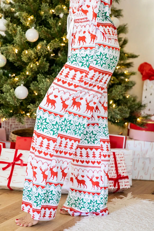 Cheapest ⌛ Pink Lily Santa Tell Me Red And Ivory 🎅 Christmas Print Pajama Pants 😀 5 Cheapest ⌛ Pink Lily Santa Tell Me Red And Ivory 🎅 Christmas Print Pajama Pants 😀 - Image 3