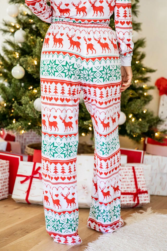Cheapest ⌛ Pink Lily Santa Tell Me Red And Ivory 🎅 Christmas Print Pajama Pants 😀 6 Cheapest ⌛ Pink Lily Santa Tell Me Red And Ivory 🎅 Christmas Print Pajama Pants 😀 - Image 4