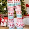 Cheapest ⌛ Pink Lily Santa Tell Me Red And Ivory 🎅 Christmas Print Pajama Pants 😀