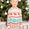 Deals 🌟 Pink Lily Kids Santa Tell Me Red And Ivory ❄ Christmas Print Pajama Set 👍 -Glam-girl Sales 185670 185672 kidssantatellme 17 650x