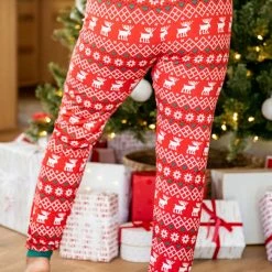Wholesale ๐ Pink Lily Home For The Holidays Red โ Christmas Print Pajama Joggers โ 14 Wholesale ๐ Pink Lily Home For The Holidays Red โ Christmas Print Pajama Joggers โ -Glam-girl Sales 185674 185676 1 650x