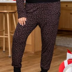 Top 10 🛒 Pink Lily All I Want For 🎄 Christmas Charcoal Leopard Print Pajama Joggers ✨ -Glam-girl Sales 185704 185706 14 650x