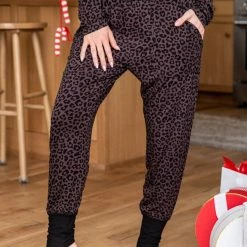 Top 10 🛒 Pink Lily All I Want For 🎄 Christmas Charcoal Leopard Print Pajama Joggers ✨ -Glam-girl Sales 185704 185706 1 650x