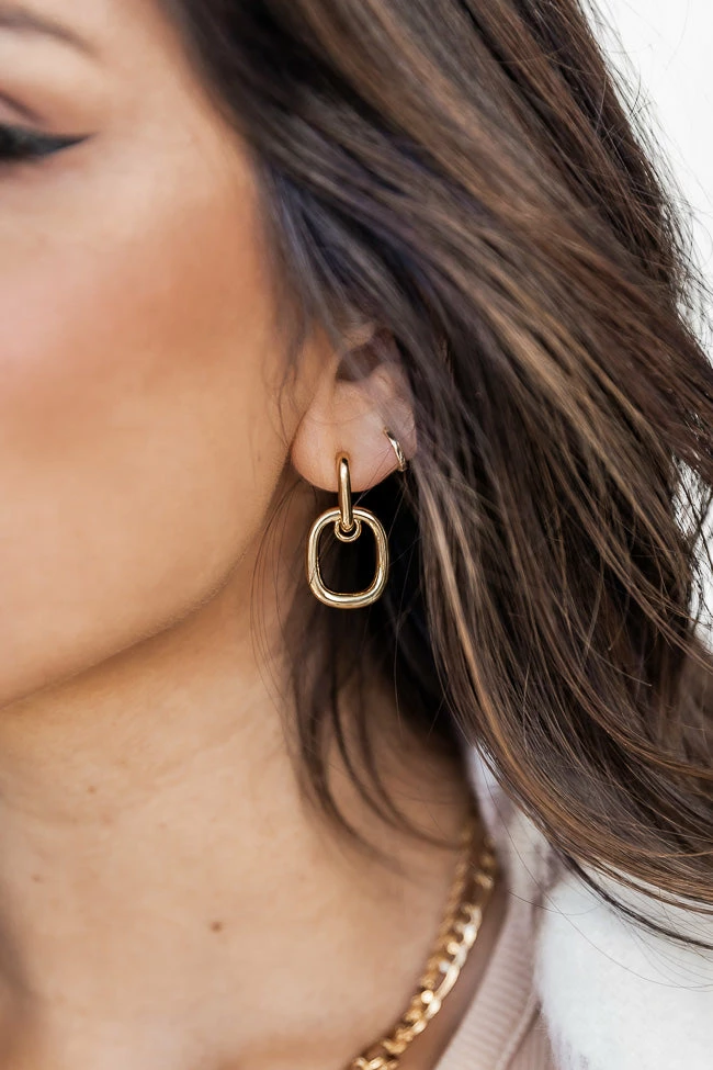 New ๐ Pink Lily Build You Up Gold Square Earrings ๐ 3 New ๐ Pink Lily Build You Up Gold Square Earrings ๐