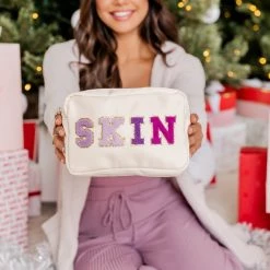 Brand new 🔥 Pink Lily Skin Purple/Tan Medium Bag 😀