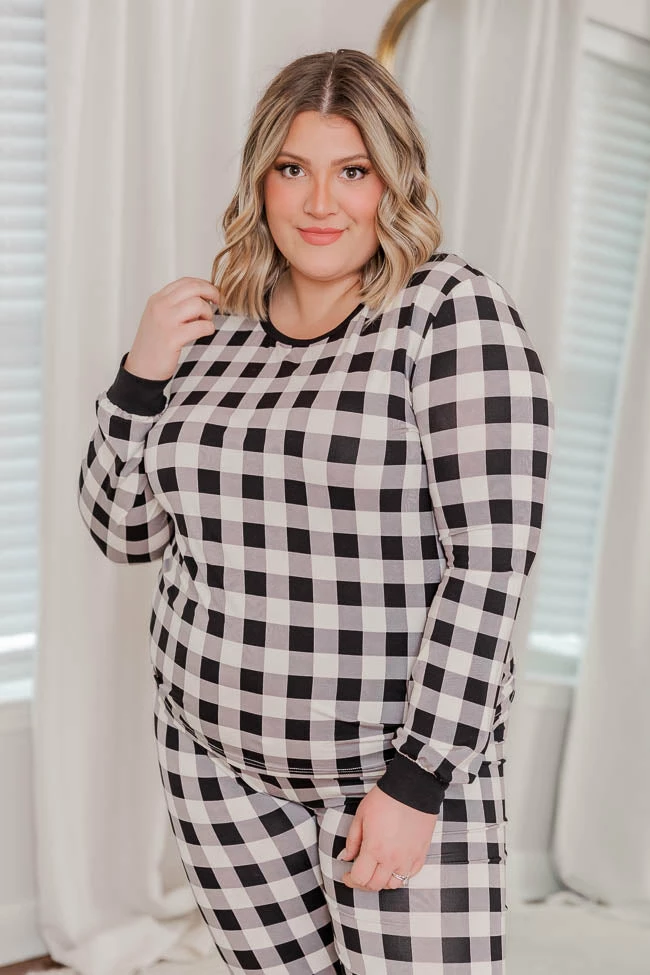 Flash Sale π Pink Lily In Your Mind Beige/Black Plaid Pajama Top β¨ 8 Flash Sale π Pink Lily In Your Mind Beige/Black Plaid Pajama Top β¨ - Image 6