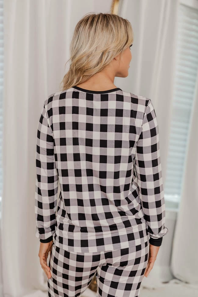 Flash Sale π Pink Lily In Your Mind Beige/Black Plaid Pajama Top β¨ 6 Flash Sale π Pink Lily In Your Mind Beige/Black Plaid Pajama Top β¨ - Image 4