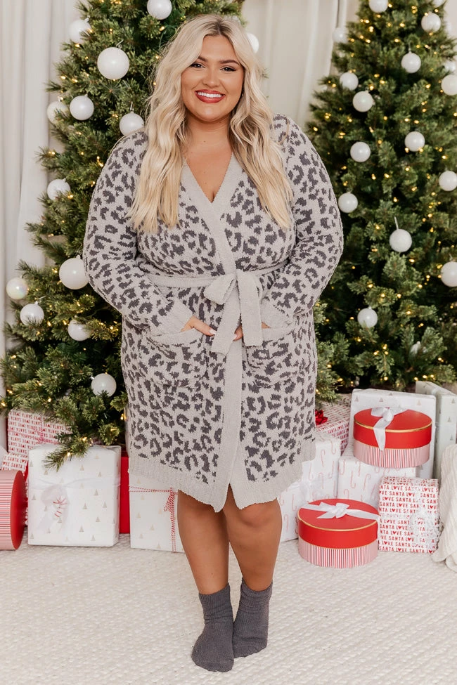 Coupon โจ Pink Lily Making Snow Angels Grey Small Leopard Print Robe ๐ 7 Coupon โจ Pink Lily Making Snow Angels Grey Small Leopard Print Robe ๐ - Image 5