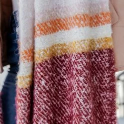 Cheapest 🛒 Pink Lily All Wrapped Up Burgundy, Mustard, And Orange Scarf 😍 -Glam-girl Sales 186084 8 650x