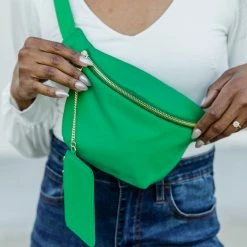 Hot Sale 🔥 Pink Lily On The Go Green Belt Bag FINAL SALE ✔️ -Glam-girl Sales 186192 186622 2 650x