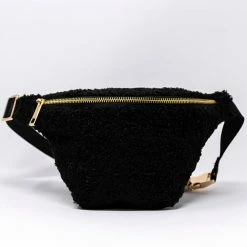 Budget 😀 Pink Lily Heading Out Black Sherpa Belt Bag FINAL SALE 🎁 -Glam-girl Sales 186206 2 650x