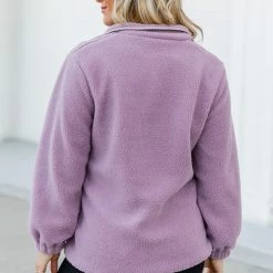 Budget 😍 Pink Lily Making Time For Me Purple Sherpa Jacket ⌛ -Glam-girl Sales 186236 1 650x