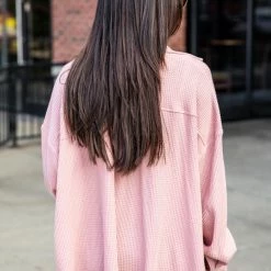 Buy 🔥 Pink Lily Change The Game Mauve Waffle Knit Shacket 🎁 -Glam-girl Sales 186252 172298 22 650x