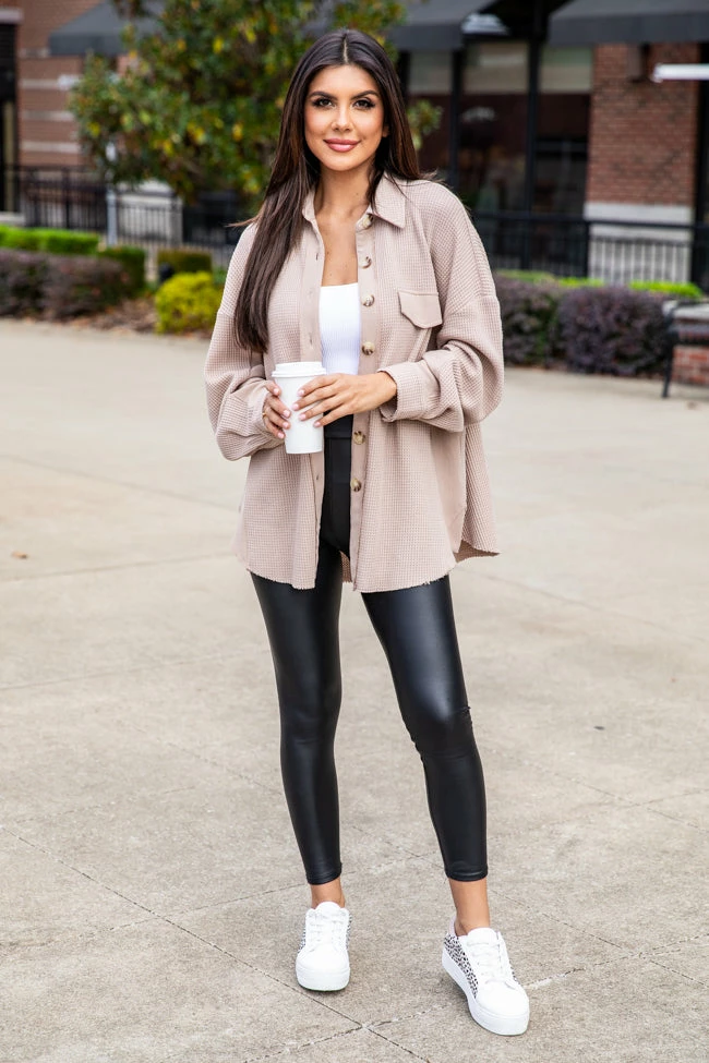 Best reviews of 👏 Pink Lily Change The Game Oatmeal Waffle Knit Shacket 🥰 3 Best reviews of 👏 Pink Lily Change The Game Oatmeal Waffle Knit Shacket 🥰