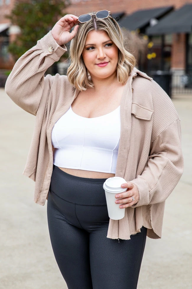 Best reviews of 👏 Pink Lily Change The Game Oatmeal Waffle Knit Shacket 🥰 8 Best reviews of 👏 Pink Lily Change The Game Oatmeal Waffle Knit Shacket 🥰 - Image 6