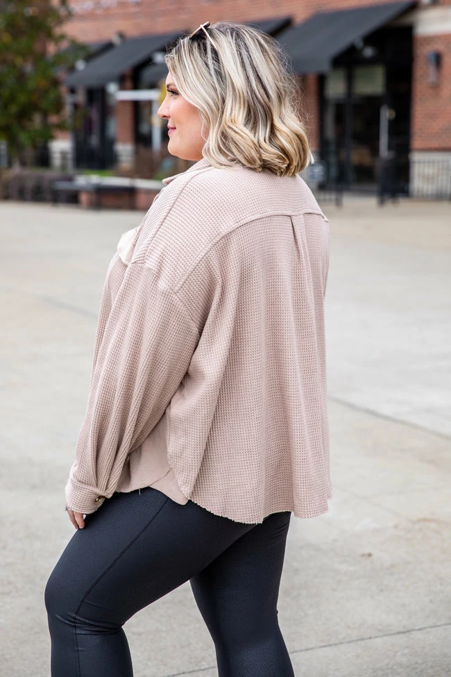 Best reviews of 👏 Pink Lily Change The Game Oatmeal Waffle Knit Shacket 🥰 10 Best reviews of 👏 Pink Lily Change The Game Oatmeal Waffle Knit Shacket 🥰 - Image 8