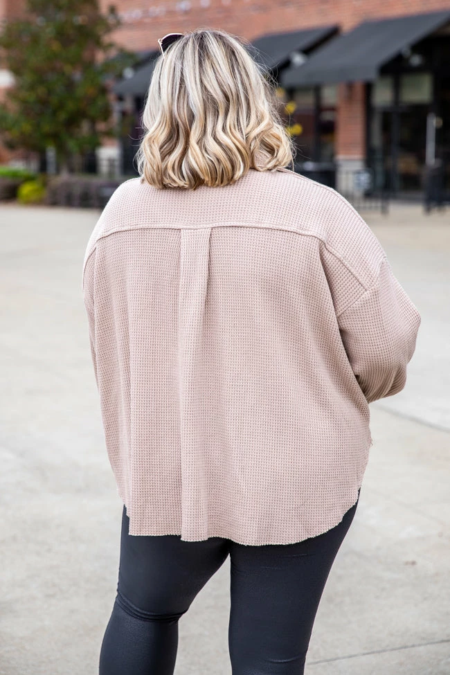 Best reviews of 👏 Pink Lily Change The Game Oatmeal Waffle Knit Shacket 🥰 11 Best reviews of 👏 Pink Lily Change The Game Oatmeal Waffle Knit Shacket 🥰 - Image 9