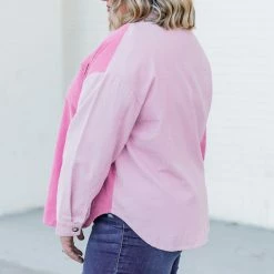 Top 10 ✨ Pink Lily On The Way Pink Colorblock Corduroy Shacket 🥰 -Glam-girl Sales 186258 16 650x
