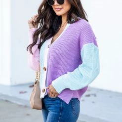 Brand new 😀 Pink Lily Take Up My Time Multicolor Colorblock Cardigan FINAL SALE 🔥 -Glam-girl Sales 186342 4 650x
