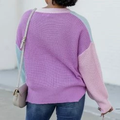 Brand new 😀 Pink Lily Take Up My Time Multicolor Colorblock Cardigan FINAL SALE 🔥 -Glam-girl Sales 186342 9 650x