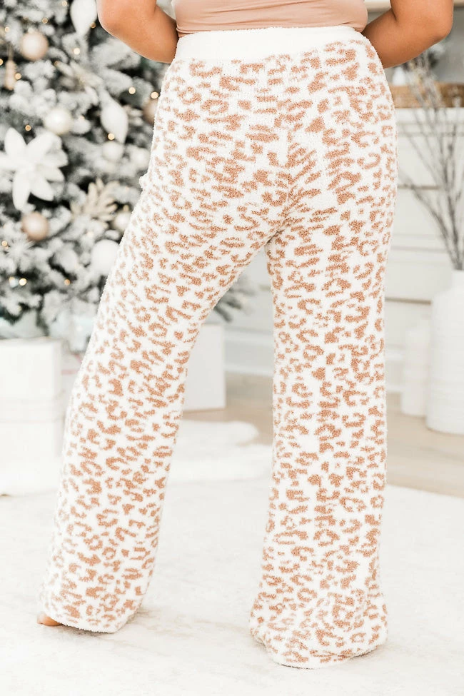 Top 10 🥰 Pink Lily Movies And Chill Brown And Ivory Leopard Print Fuzzy Lounge Pants 🎁 7 Top 10 🥰 Pink Lily Movies And Chill Brown And Ivory Leopard Print Fuzzy Lounge Pants 🎁 - Image 5