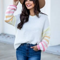 Wholesale 💯 Pink Lily Make It Yours Multicolor Striped Sweater FINAL SALE 🎁 -Glam-girl Sales 186390 8 d24b3291 117c 44aa 9002 1b496e283d8c 650x