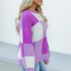Budget 🛒 Pink Lily Feeling Special Purple Colorblock Sweater 🎁 14 Budget 🛒 Pink Lily Feeling Special Purple Colorblock Sweater 🎁 -Glam-girl Sales 186676 17 650x