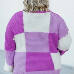 Budget 🛒 Pink Lily Feeling Special Purple Colorblock Sweater 🎁 19 Budget 🛒 Pink Lily Feeling Special Purple Colorblock Sweater 🎁 -Glam-girl Sales 186676 26 650x