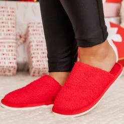 Best Pirce 😍 Pink Lily Sliding On Ice Red Slippers 🎉 9 Best Pirce 😍 Pink Lily Sliding On Ice Red Slippers 🎉 -Glam-girl Sales 186926 3 650x