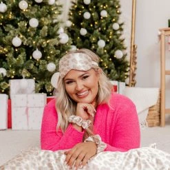 Outlet ๐ Pink Lily In Hibernation Beige Leopard Print Pillow Case Set ๐