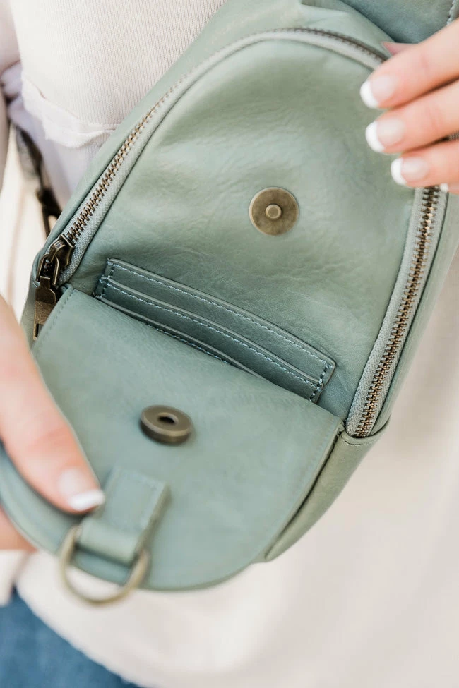 Cheap 🎁 Pink Lily All The Feels Sage Sling Bag With Removable Printed Strap 🛒 5 Cheap 🎁 Pink Lily All The Feels Sage Sling Bag With Removable Printed Strap 🛒 - Image 3