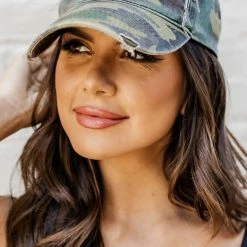 Cheapest π Pink Lily Camo Hat With Black Sparkle Star π