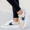 Promo ✨ Pink Lily Cleo Gold And Black Star 👟 Sneakers ⭐ -Glam-girl Sales 188006 2 650x