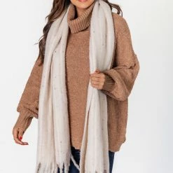 Best reviews of 🔔 Pink Lily Give It A Try Beige Confetti Scarf 🔔