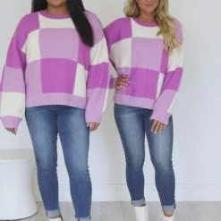 Budget 🛒 Pink Lily Feeling Special Purple Colorblock Sweater 🎁 -Glam-girl Sales 1ed34749d68b45df89d1af4703d673dd.thumbnail.0000000000 530x530