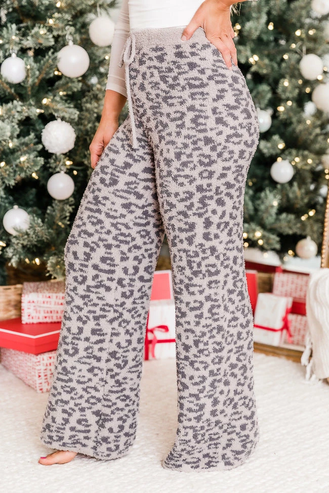 New ๐ Pink Lily Movies And Chill Charcoal And Grey Leopard Print Fuzzy Lounge Pants โญ 10 New ๐ Pink Lily Movies And Chill Charcoal And Grey Leopard Print Fuzzy Lounge Pants โญ - Image 8